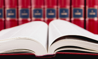 Law text opened