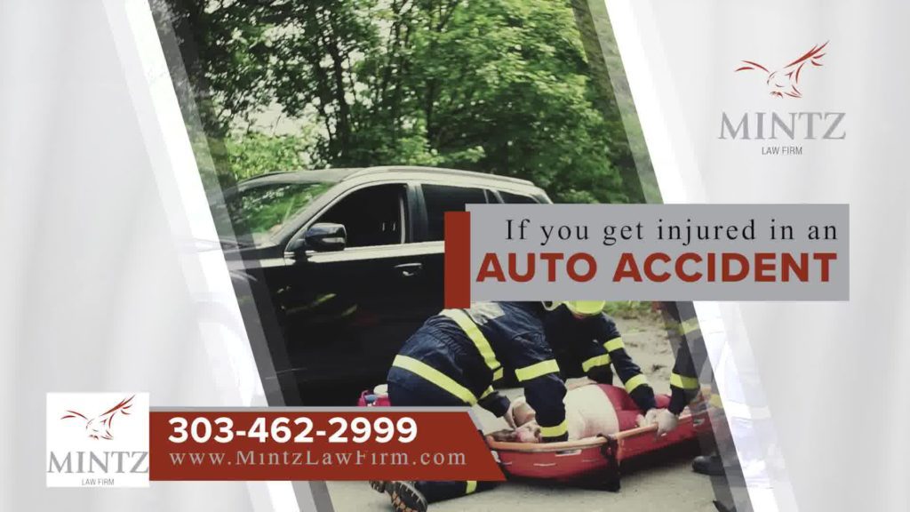 a mintz law ad with an image of firemen helping a man on a gurney