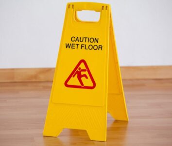 caution wet floor sign