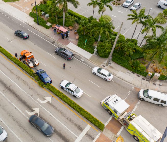 Car accident in California. Herniated disk in a car accident.