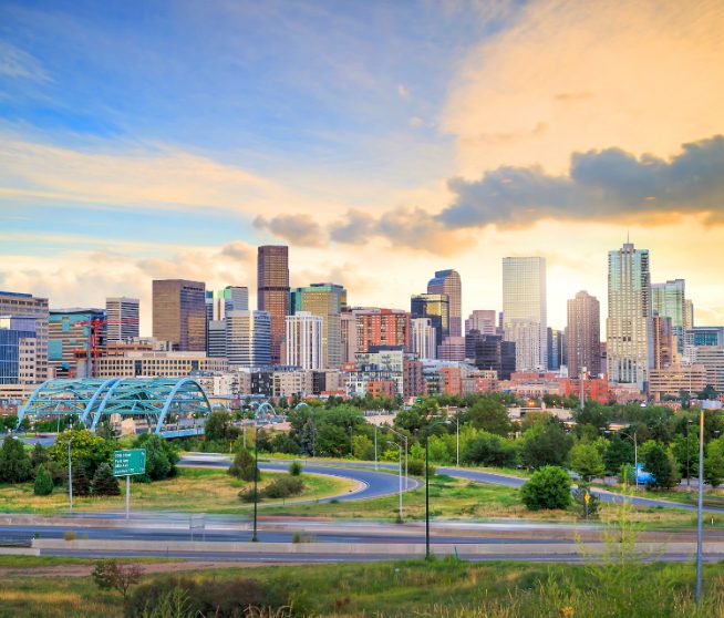 Colorado skyline. Colorado ranks at the fifth worst state to drive in.