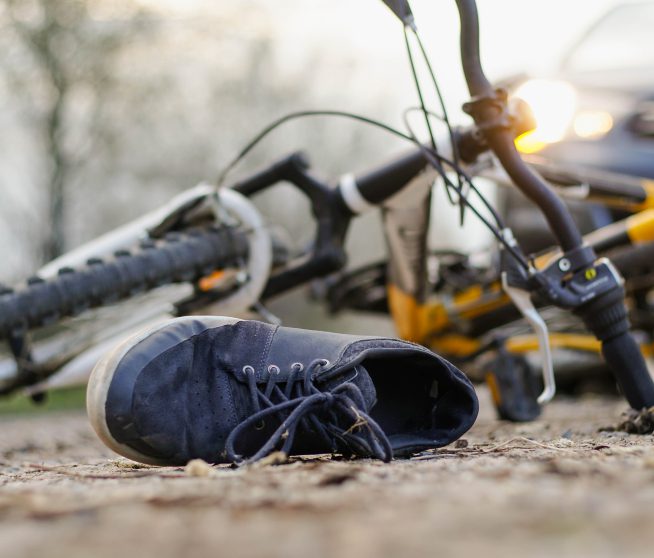 wrecked bicycle