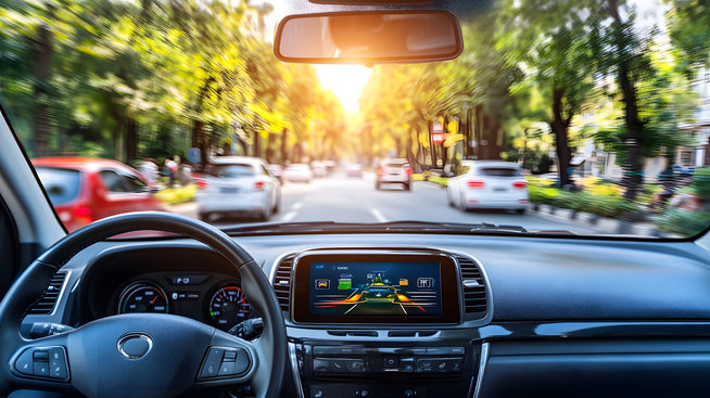 The futuristic design of self-driving cars reflects the advances in technology, making them an ideal subject for an article about advanced science and the future that many expect to arrive soon.