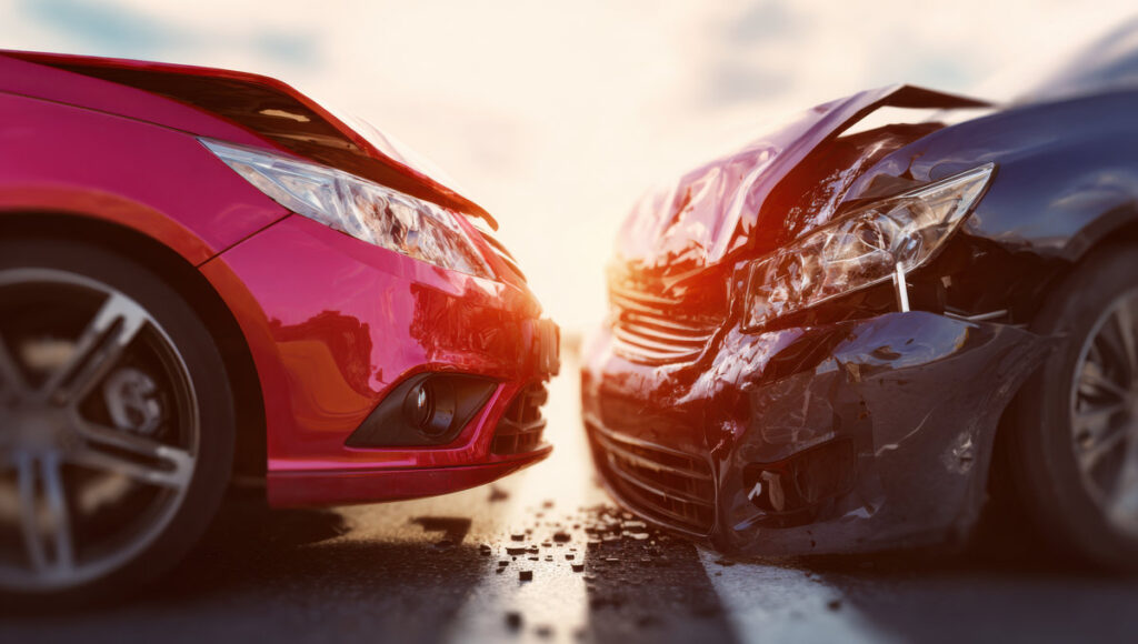 car accident head on collision